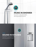 Waterproof Bluetooth Shower Speaker With Built In Microphone Set of 2