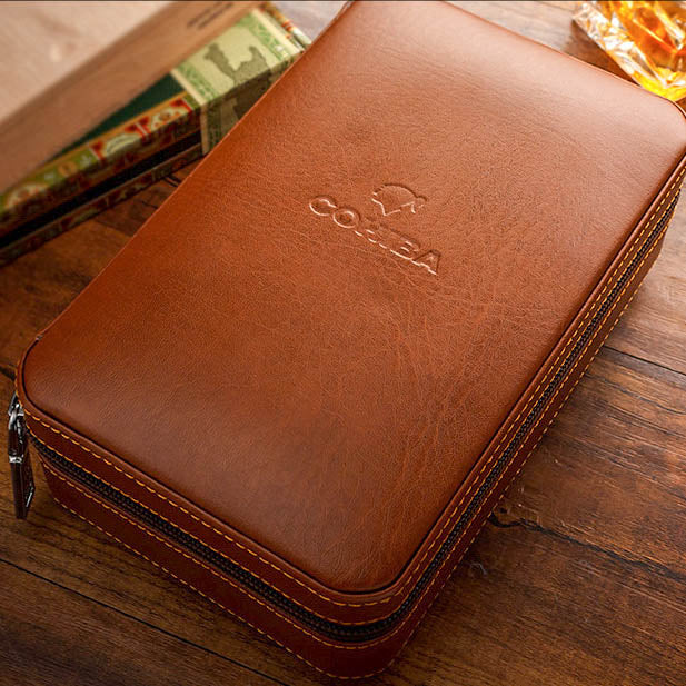 Cohiba Original Leather Travel Cigar Case Humidor Yauoso
