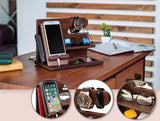 Handmade Multifunction Desk Organizer with Docking Stand