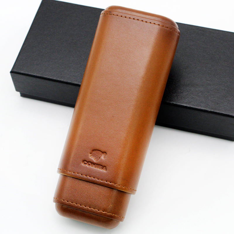 Cohiba Leather Cedar Lined 2 Tube Cigar Case – Yauoso