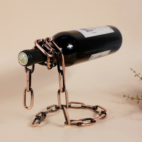 Magic Metal Chain Wine Holder