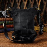 Vintage Motorcycle Leather Drop Leg Bag