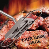 Personalized BBQ Meat Branding Iron with Changeable Letters