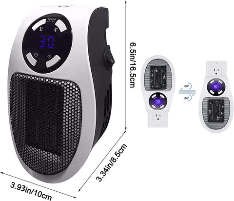 Wilson™ Portable Wall Outlet Space Heater
