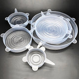 Silicone Stretch Lids 6-Pack Various Sizes