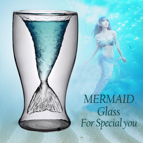 Mermaid Tail Glass Cup