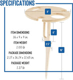 Vendix™ Handmade Folding Wine Table