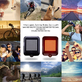 Intelligent LED Waterproof USB Rechargeable Bicycle Turn Signal Lights