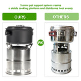 Portable Lightweight Stainless Steel Wood Burning Camping Stove