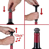 Vacu Vin Wine Saver Pump with 2 Vacuum Bottle Stoppers