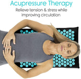 Stress And Pain Relief Acupressure Mat With Certified Eco Made In USA Foam
