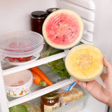 Silicone Stretch Lids 6-Pack Various Sizes