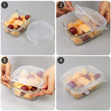 Silicone Stretch Lids 6-Pack Various Sizes
