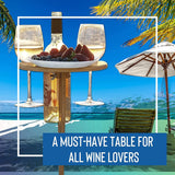 Vendix™ Handmade Folding Wine Table