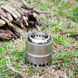 Portable Lightweight Stainless Steel Wood Burning Camping Stove