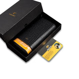 Cohiba Black Leather Cedar Lined 3 Tube Cigar Case