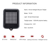 Intelligent LED Waterproof USB Rechargeable Bicycle Turn Signal Lights
