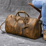 Douglas Genuine Leather Travel Duffle Bag