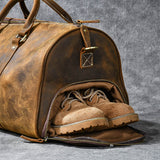 Douglas Genuine Leather Travel Duffle Bag