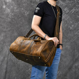 Douglas Genuine Leather Travel Duffle Bag
