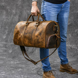 Douglas Genuine Leather Travel Duffle Bag