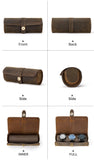 Luxury Leather Watch Roll