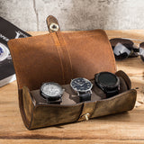 Luxury Leather Watch Roll