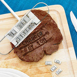 Personalized BBQ Meat Branding Iron with Changeable Letters