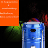 Solar Rechargeable Camping Lantern & Portable Outdoor Handheld Led Flashlight