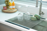 Cookit Multipurpose Over-Sink Roll-Up Dish Drying Rack