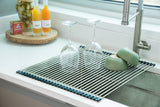 Cookit Multipurpose Over-Sink Roll-Up Dish Drying Rack 4 Pack