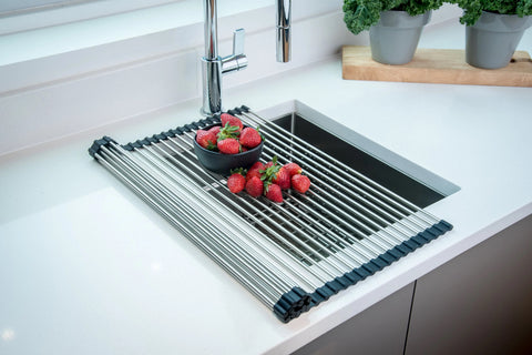 Multipurpose Kitchen Sink Rack Dish Drying Rack Over Sink Roll-up